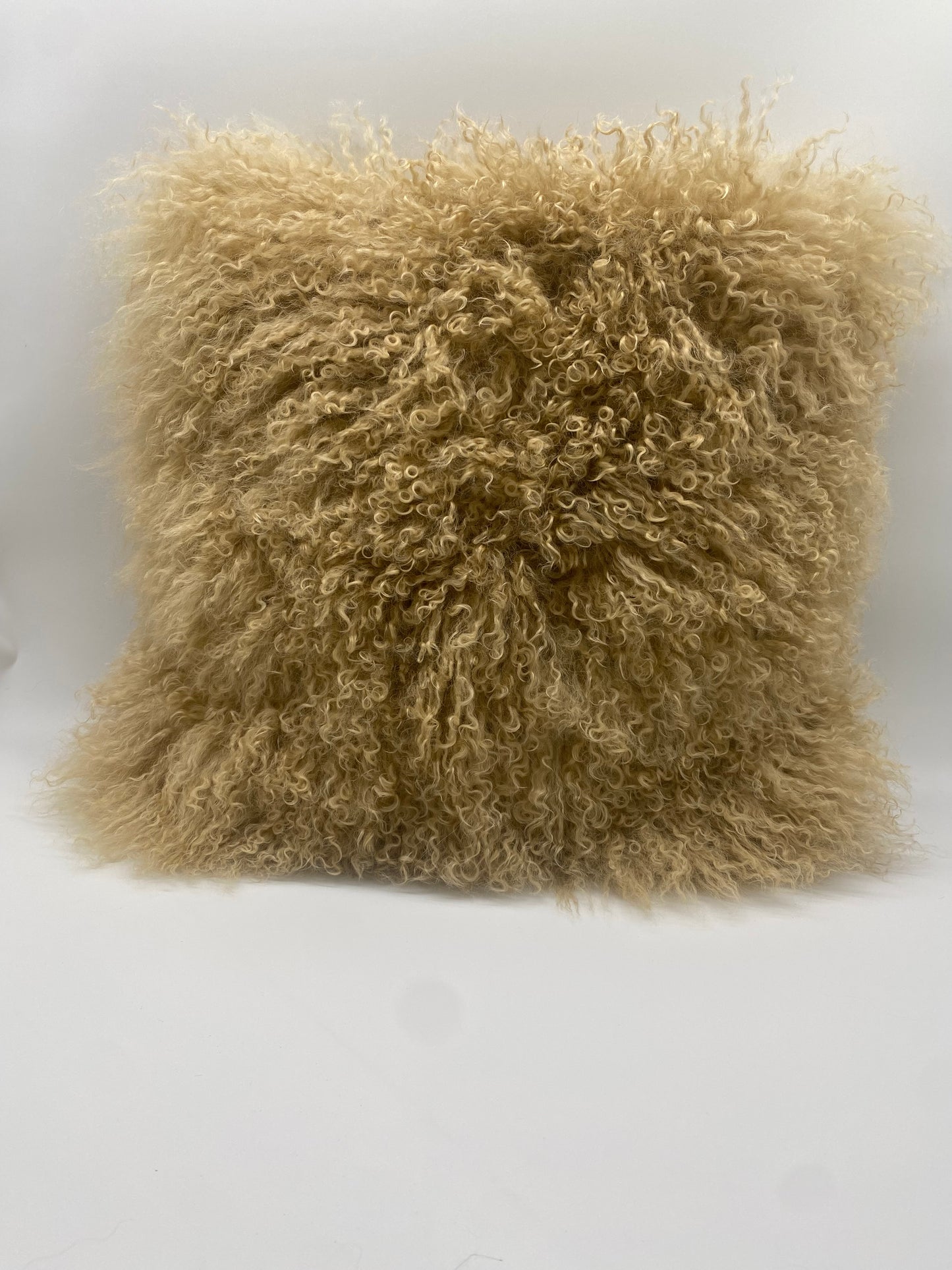 Kussen beige krullen