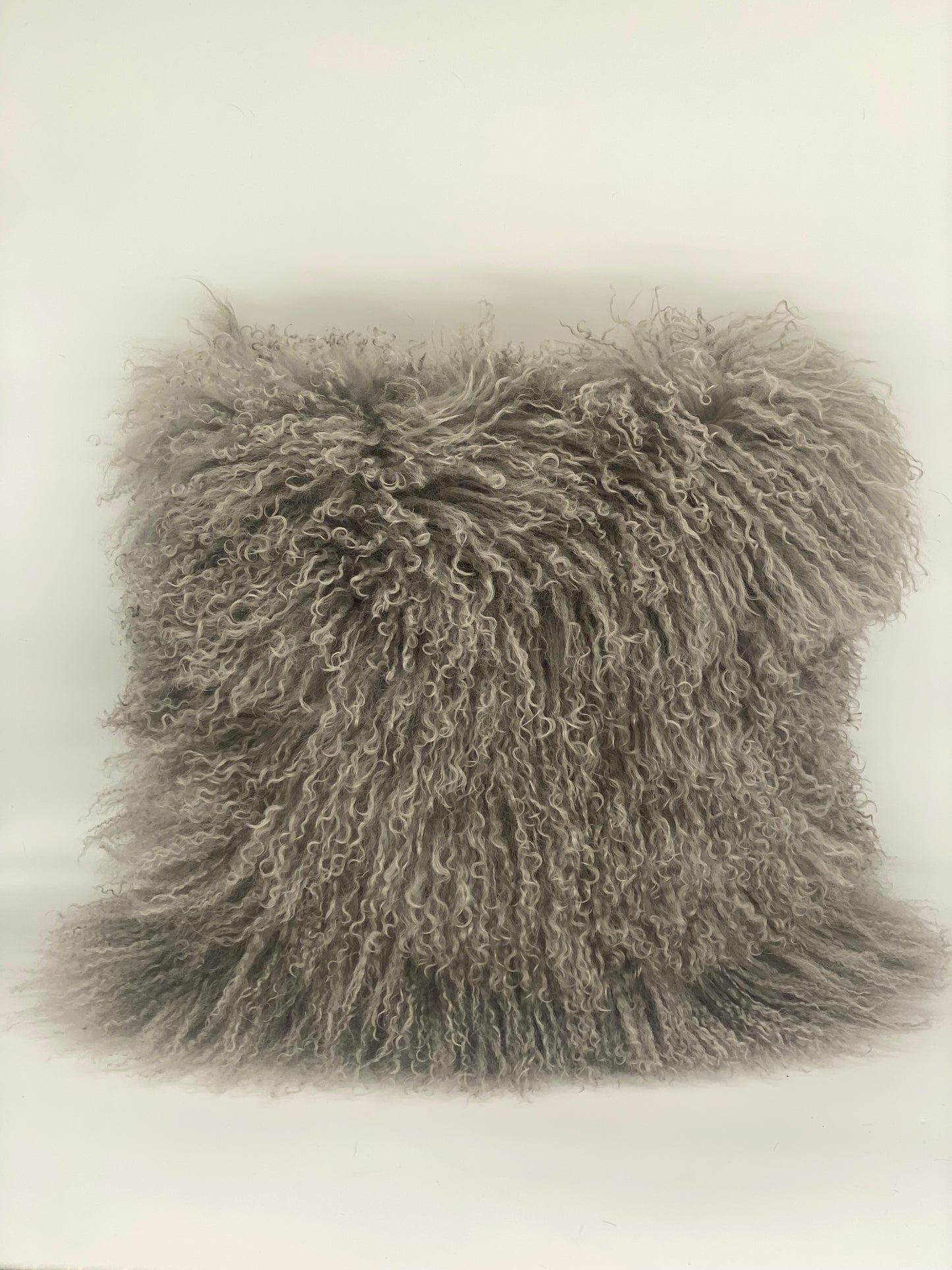 Kussen Grijs krullen vierkant