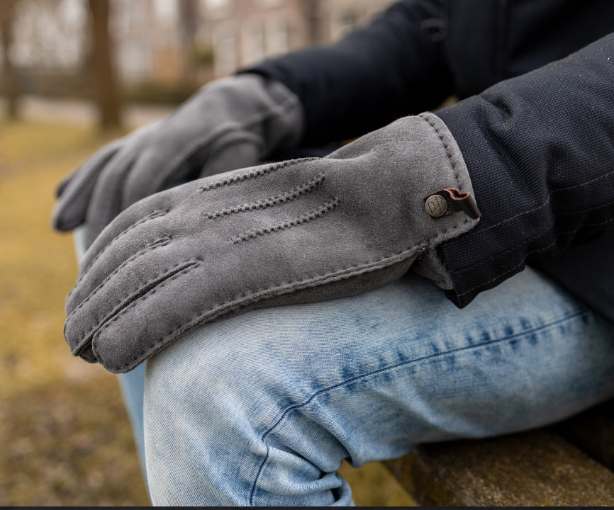 Grijs handschoenen heren XL