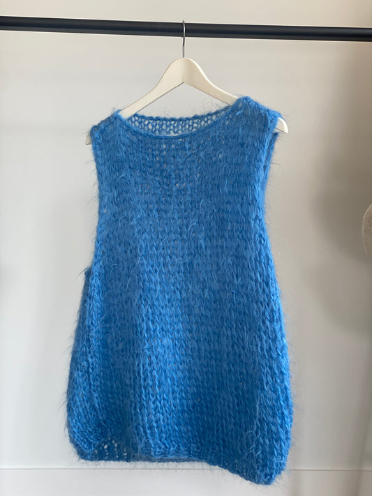 Jeans blauwe debardeur